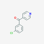 (3-chlorophenyl)(pyridin-4-yl)methanone结构式