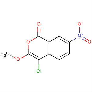 Structure of 1H-2-Benzopyran-1-one, 4-chloro-3-methoxy-7-nitro-