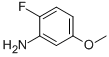 Structure of 2-Fluoro-5-methoxyaniline