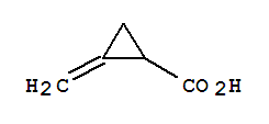 Cyclopropanecarboxylic acid, 2-methylene-结构式