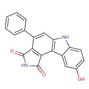 9-Hydroxy-4-phenylpyrrolo[3,4-c]carbazole-1,3(2H,6H)-dione结构式