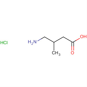 Structure of Butanoic acid, 4-amino-3-methyl-, hydrochloride