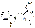 Structure of sodium N-acetyl-DL-tryptophanate
