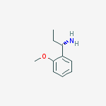 Structure of BENZENEMETHANAMINE, ALPHA-ETHYL-2-METHOXY-, (ALPHAS)-