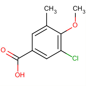 Structure of Benzoic acid, 3-chloro-4-methoxy-5-methyl-