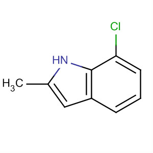 7-氯-2-甲基-1H-吲哚结构式
