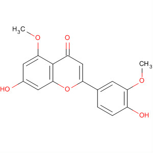Structure of 4H-1-Benzopyran-4-one,7-hydroxy-2-(4-hydroxy-3-methoxyphenyl)-5-methoxy-