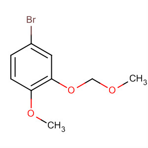 Structure of Benzene, 4-bromo-1-methoxy-2-(methoxymethoxy)-