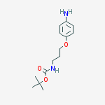 N-BOC-3-(4-氨基苯氧基)丙胺结构式