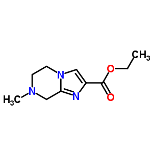 ETHYL 7-METHYL-5,6,7,8-TETRAHYDROIMIDAZO[1,2-A]PYRAZINE-2-CARBOXYLATE结构式