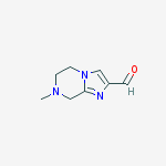 Structure of IMIDAZO[1,2-A]PYRAZINE-2-CARBOXALDEHYDE,5,6,7,8-TETRAHYDRO-7-METHYL-