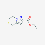 Structure of 4H-Pyrazolo[5,1-c][1,4]thiazine-2-carboxylic acid, 6,7-dihydro-, ethylester