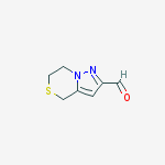 Structure of 4H-Pyrazolo[5,1-c][1,4]thiazine-2-carboxaldehyde, 6,7-dihydro-