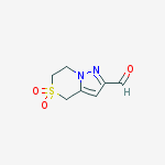 Structure of 4H-Pyrazolo[5,1-c][1,4]thiazine-2-carboxaldehyde, 6,7-dihydro-,5,5-dioxide
