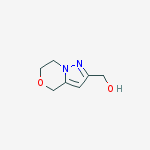 Structure of 4H-Pyrazolo[5,1-c][1,4]oxazine-2-methanol,  6,7-dihydro-