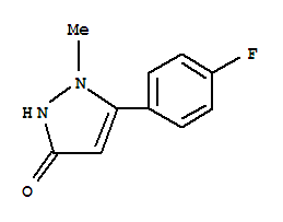 Structure of 5-(4-Fluoro-phenyl)-1-methyl-1,2-dihydropyrazol-3-one