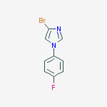 Structure of 4-Bromo-1-(4-fluorophenyl)-1H-imidazole