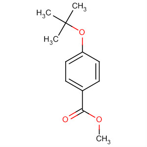 Structure of Benzoic acid, 4-(1,1-dimethylethoxy)-, methyl ester