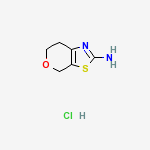 6,7-二氢-4H-吡喃并[4,3-D]噻唑-2-胺盐酸盐结构式