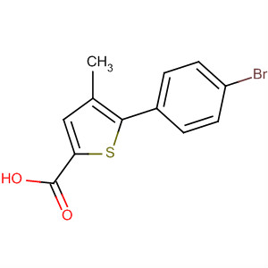 Structure of 2-Thiophenecarboxylic acid, 5-(4-bromophenyl)-4-methyl-