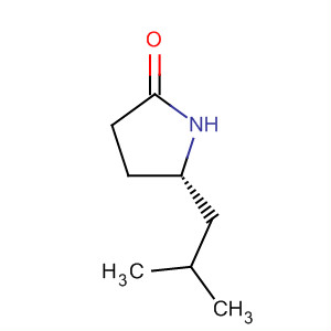 Structure of 2-Pyrrolidinone, 5-(2-methylpropyl)-, (S)-