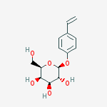 Structure of 4-ethenylphenyl beta-D-glucopyranoside