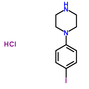 Structure of 1-(4-iodophenyl)piperazine,hydrochloride