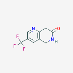 Structure of 5,8-dihydro-3-(trifluoromethyl)-1,6-Naphthyridin-7(6H)-one