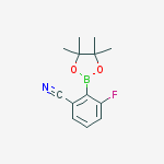 Structure of 3-Fluoro-2-(4,4,5,5-tetraMethyl-1,3,2-dioxaborolan-2-yl)benzonitrile