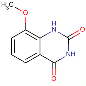 Structure of 2,4(1H,3H)-Quinazolinedione, 8-methoxy-