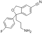 Structure of DIDESMETHYL CITALOPRAM-D4