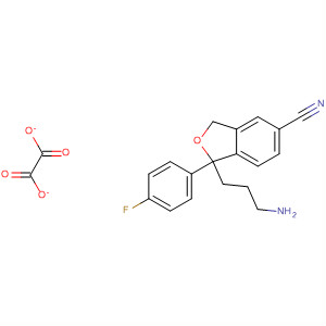 Structure of 5-Isobenzofurancarbonitrile,1-(3-aminopropyl)-1-(4-fluorophenyl)-1,3-dihydro-, ethanedioate (1:1)