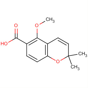 Structure of 2H-1-Benzopyran-6-carboxylic acid, 5-methoxy-2,2-dimethyl-