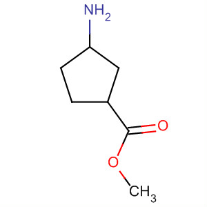 Structure of Cyclopentanecarboxylic acid, 3-amino-, methyl ester, (1S,3R)-