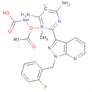 Structure of Methyl (4,6-diamino-2-(1-(2-fluorobenzyl)-1H-pyrazolo[3,4-b]pyridin-3-yl)pyrimidin-5-yl)carbamate