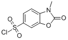 Structure of 3-methyl-2-oxo-1,3-benzoxazole-6-sulfonyl chloride