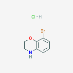Structure of 8-BROMO-3,4-DIHYDRO-2H-BENZO[1,4]OXAZINE HYDROCHLORIDE