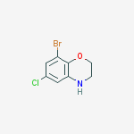 Structure of 8-BROMO-6-CHLORO-3,4-DIHYDRO-2H-BENZO[1,4]OXAZINE