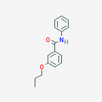 Structure of BENZAMIDE, N-PHENYL-3-PROPOXY-