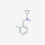 Chemical structure of N-(2-METHYLBENZYL)CYCLOPROPANAMINE