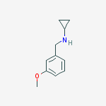 Structure of N-(3-methoxybenzyl)cyclopropanamine