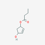 Structure of BUTANOIC ACID (1S,4S)-4-HYDROXY-2-CYCLOPENTEN-1-YL ESTER