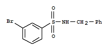Structure of N-BENZYL 3-BROMOBENZENESULFONAMIDE
