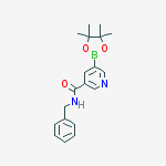 Structure of N-benzyl-5-(4,4,5,5-tetraMethyl-1,3,2-dioxaborolan-2-yl)nicotinaMide