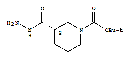 Structure of 1-BOC-NIPECOTIC ACID HYDRAZIDE