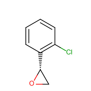 Chemical structure of Oxirane, (2-chlorophenyl)-, (2R)-