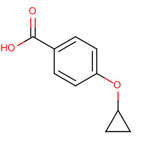 Structure of Benzoic acid, 4-(cyclopropyloxy)-