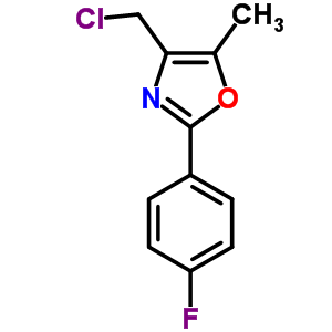 Structure of 4-CHLOROMETHYL-2-(4-FLUORO-PHENYL)-5-METHYL-OXAZOLE