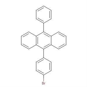 Structure of Anthracene, 9-(4-bromophenyl)-10-phenyl-