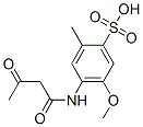 4-[(1,3-dioxybutyl)amino]-5-methoxy-2-methyl-benzenesulfonic acid结构式